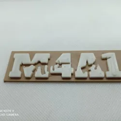 Decorative Plate Weapon M4 A1
