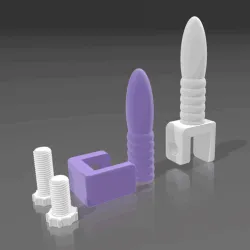 Desktop dildo with holder