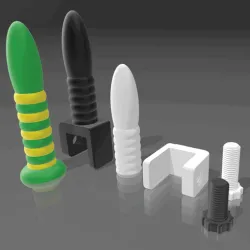 Desktop dildo with stand + Dildo Fun 14