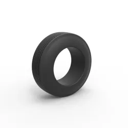 Diecast lowrider tire 2 Scale 1 to 25