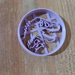 Dinosaur logo jurassic world or park Cutter and marker