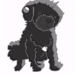 Dog keychain