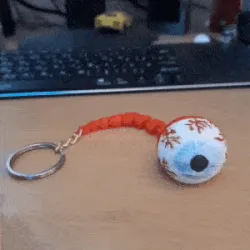 eyeball keychain (articulated)