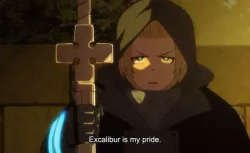 Fire Force Arthur Boyle Sword Excalibur