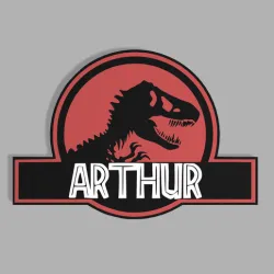 First name Arthur type jurassic park for door or other
