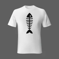 FISH SKELETON SVG / STL