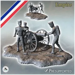 French Napoleonic artillery 3 - Great Army Napoleon XIXe Medieval terrain