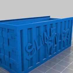 Gaslands - Sponsor themed shipping container box