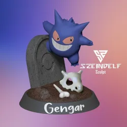 Gengar in the Cubone's Grave - Pokémon