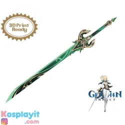 Genshin Impact - Primordial Jade Cutter - Digital 3D Model Files -