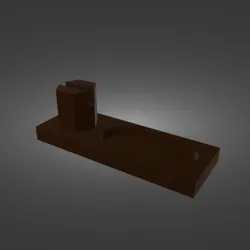 Glasses holder with change tray.