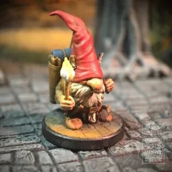 Gonk Gnome Adventurer, Fantasy Tabletop RPG Miniature or Figurine