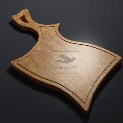 Hatchet Cutting Board 2 - CNC files for Wood (svg, dxf, eps, pdf, ai, stl)