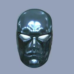 Head silver surfer head