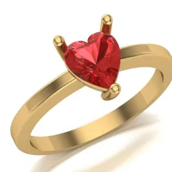 Heart Ring STL 3D Model for 3D Printing
