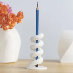 Helix Shaped Pen Pencil Holder