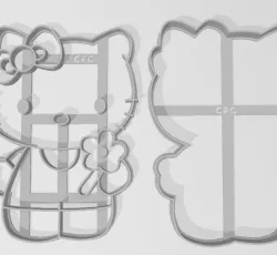 HELLO KITTY KITTY CUTTER