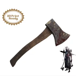 Huntress Hatchet 3D Model - Dead by Daylight cosplay