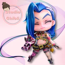 Jinx Chibi Little legend + base
