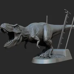 Jurassic park Jurassic World Tyrannosaurus Rex - 3D Print Model 3D print model