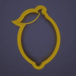 lemon polymer  clay cutter (mirror)