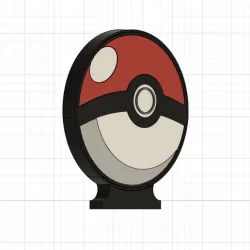 Lighted Pokeball Lamp