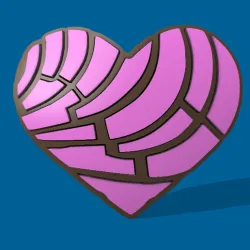 Llavero corazon de concha