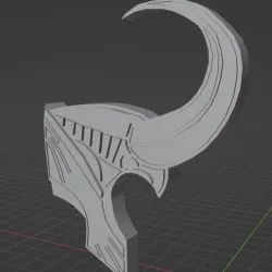 Loki Horn Stencil