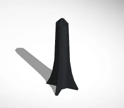 Low poly rocket