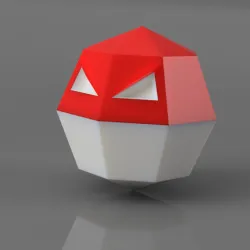 Low-poly Voltorb