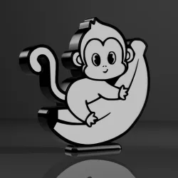 monkey lamp