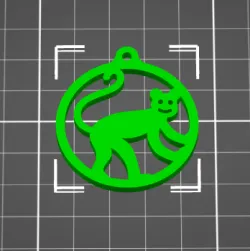 Monkey, Monkey, ANIMAL, JEWELRY, HANGER FOR NECKLACE, EAR RINGS, KEY HANGER, CHARM