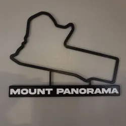 Mount Panorama Track Map with Nameplate Wall Art