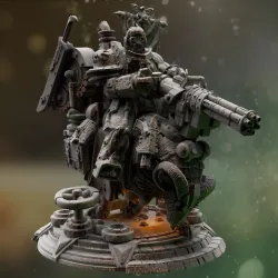 Mounted Steampunk Super Soldier - Kartol & Gorty
