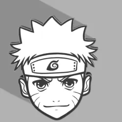 naruto head leds lamp