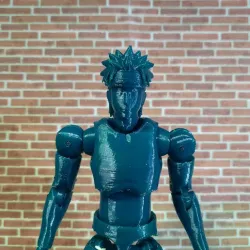 Naruto Style Head and Feet Upgrade Kit for Agilis the Blank Action Figure