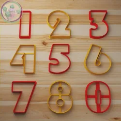 numbers cookie cutter