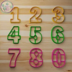 numbers cookie cutter