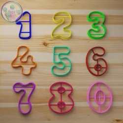 numbers cookie cutter