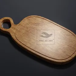 Oval Cuttin Board 2 - CNC files for Wood (svg, dxf, eps, pdf, ai, stl)