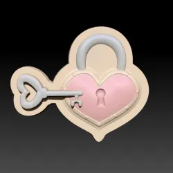PADLOCK HEART - MOLD BATH BOMB, SOLID SHAMPOO