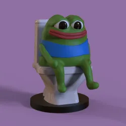 Peepo Pepe frog figurine.