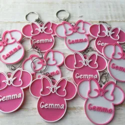 Personalized Mini mouse key chains