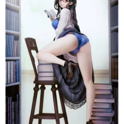 Pretty girl with glasses for 3d print model