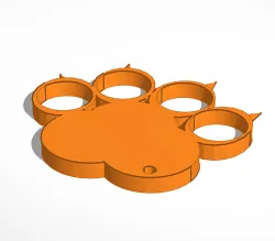 Puppy Paw Keychain