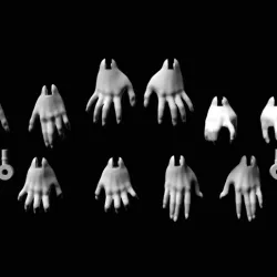 Replacement hands for male monster high dolls