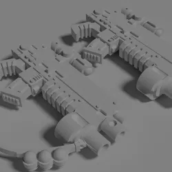 Rifle with auxilary grenade launcher