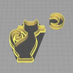 Sailor moon cat cookie cutter