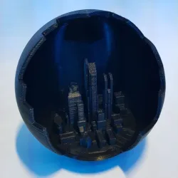 SciFi City in Sphere