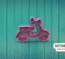 Scooter Vespa Scooter Luca Cookie Cutter
